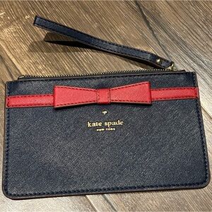 Kate Spade Navy Blue Wristlet